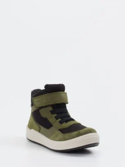 Superfit – High-Top Sneaker aus Nubukleder olivgrün