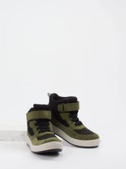 Superfit – High-Top Sneaker aus Nubukleder olivgrün