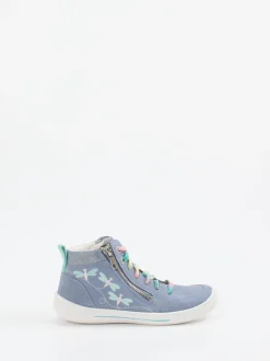Superfit – High-Top Sneaker aus Veloursleder jeansblau