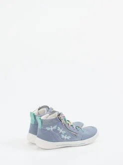 Superfit – High-Top Sneaker aus Veloursleder jeansblau