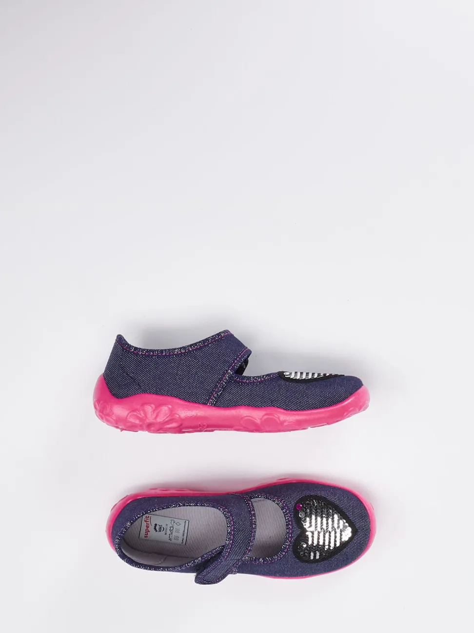 Superfit – Kinder-Hausschuh aus Textil jeansblau