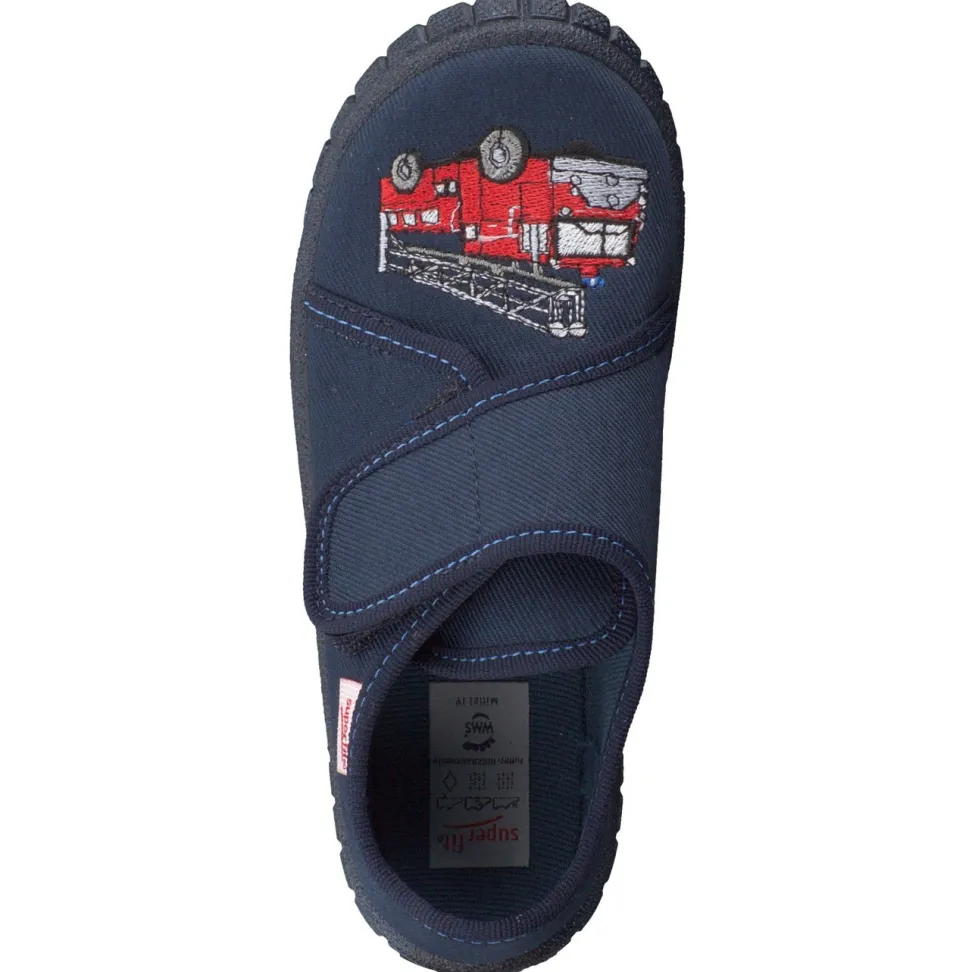 Superfit – Kinder-Hausschuh aus Textil Dunkelblau