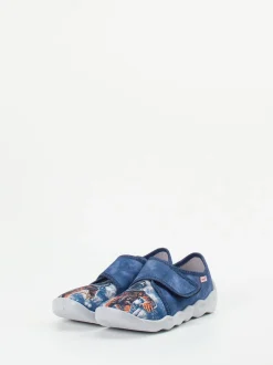 Superfit – Kinder-Hausschuh aus Textil jeansblau
