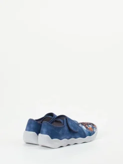 Superfit – Kinder-Hausschuh aus Textil jeansblau