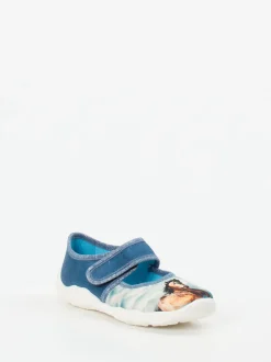 Superfit – Kinder-Hausschuh aus Textil jeansblau