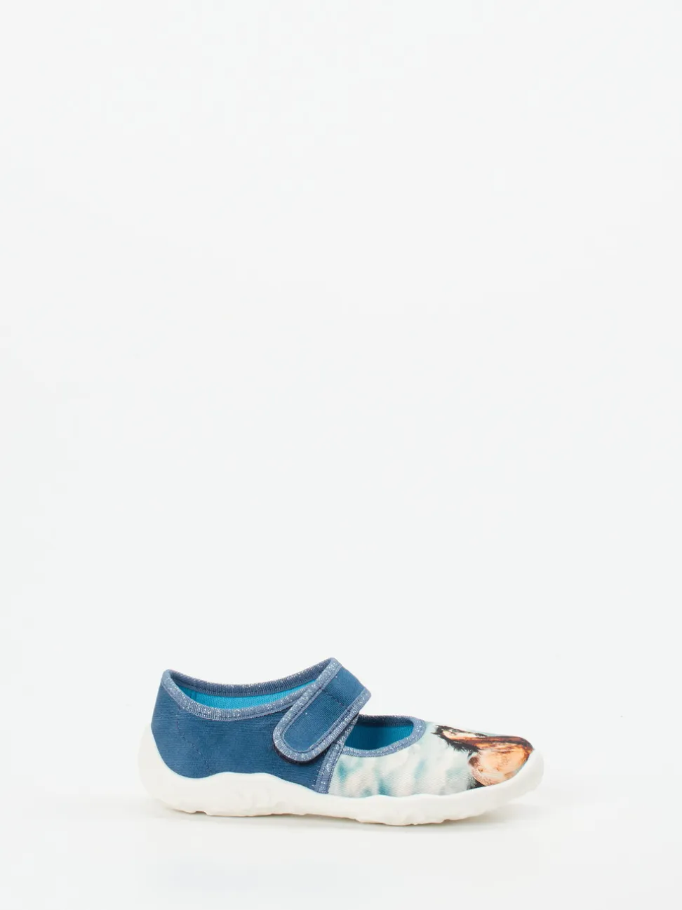 Superfit – Kinder-Hausschuh aus Textil jeansblau