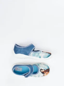 Superfit – Kinder-Hausschuh aus Textil jeansblau