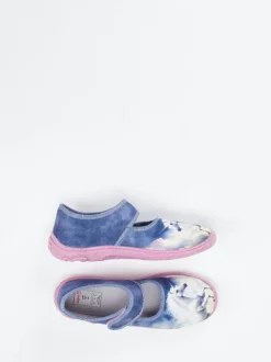 Superfit – Kinder-Hausschuh aus Textil jeansblau