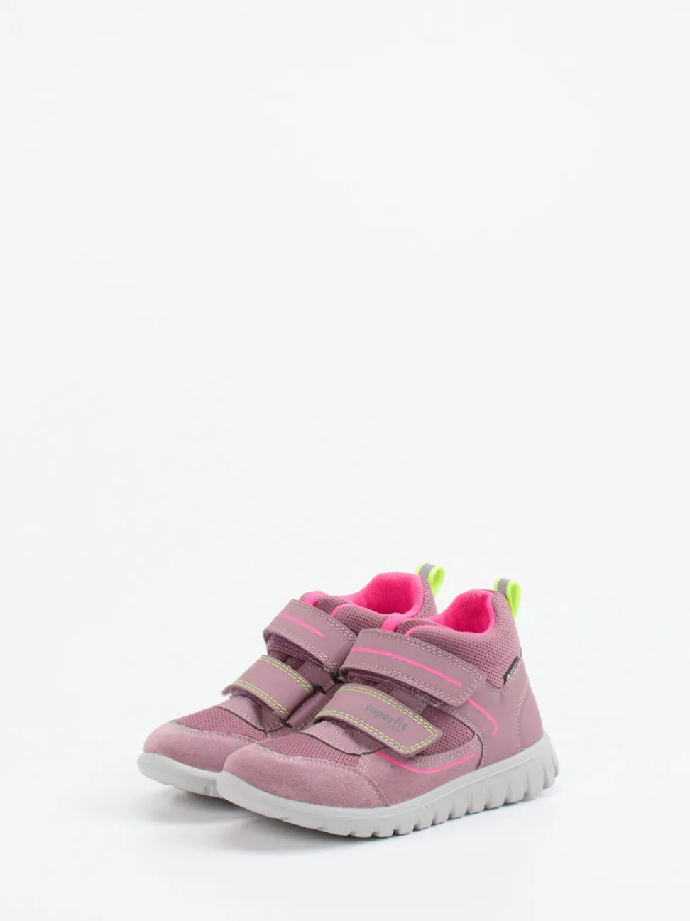 Superfit – Kinder-Mid-Cut-Sneaker aus Veloursleder Altrosa