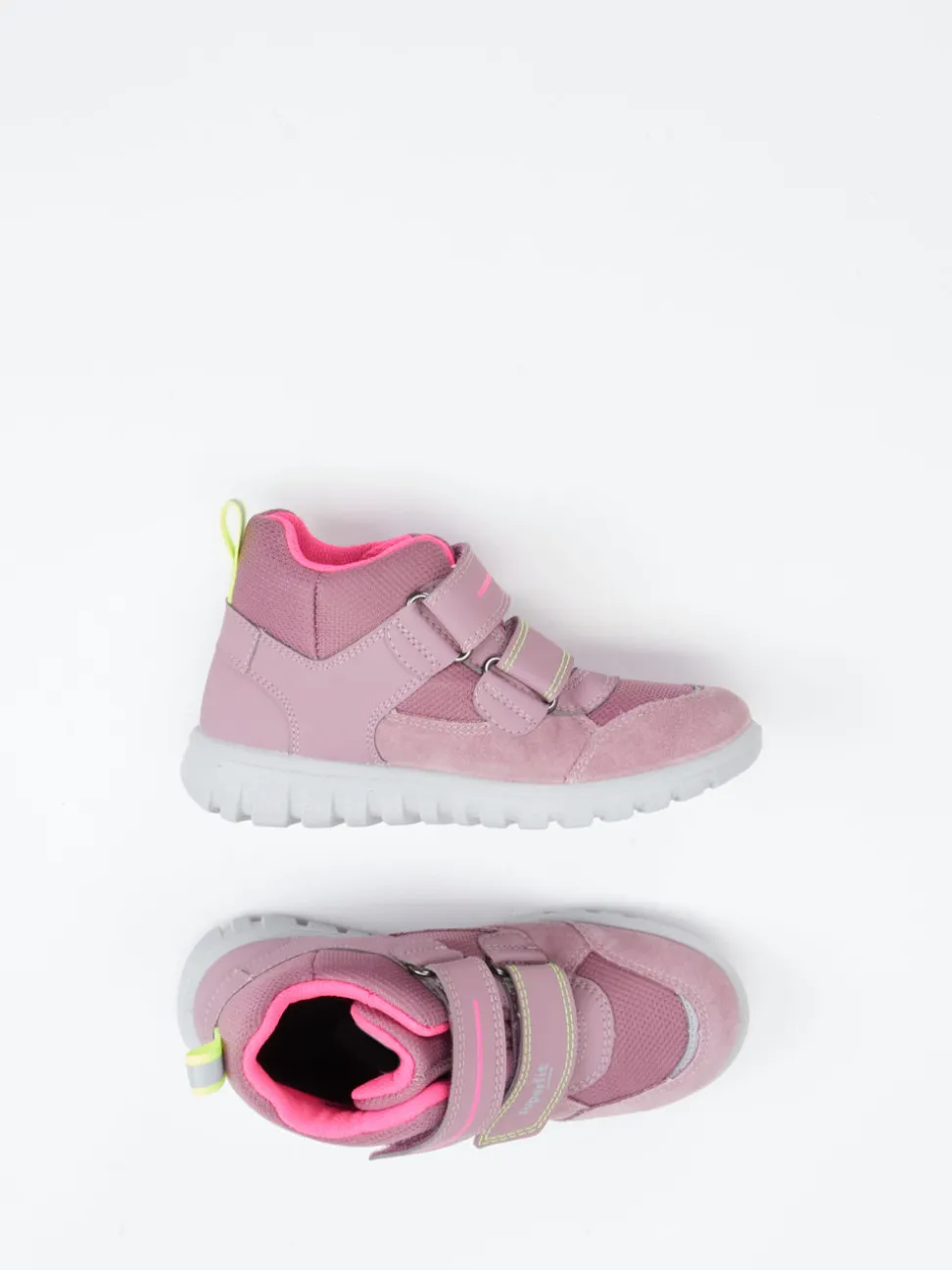 Superfit – Kinder-Mid-Cut-Sneaker aus Veloursleder Altrosa