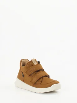 Superfit – Kinder-Sneaker aus Nubukleder cognacbraun