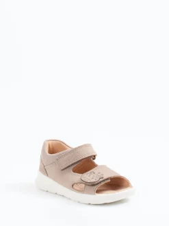 Superfit – Kleinkind-Sandalen aus Nubukleder beigebraun