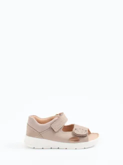 Superfit – Kleinkind-Sandalen aus Nubukleder beigebraun