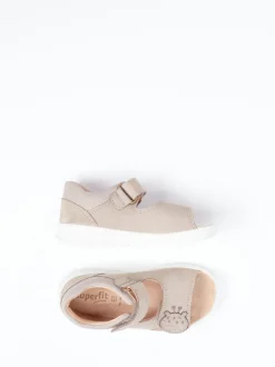 Superfit – Kleinkind-Sandalen aus Nubukleder beigebraun