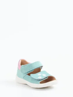 Superfit – Kleinkind-Sandalen aus Veloursleder Mintgrün