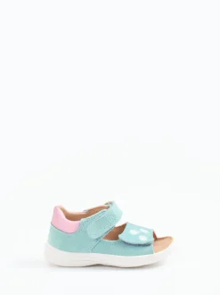 Superfit – Kleinkind-Sandalen aus Veloursleder Mintgrün
