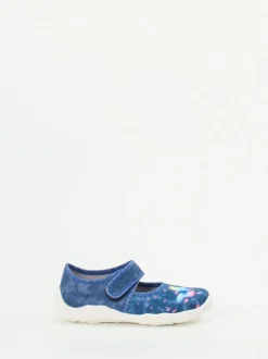 Superfit – Klettballerina aus Textil Dunkelblau