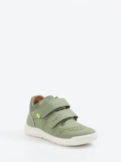 Superfit – Klett-Halbschuh aus Nubukleder salbeigrün