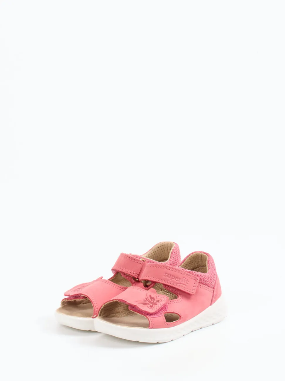 Superfit – Klettsandale aus Nubukleder in Pink