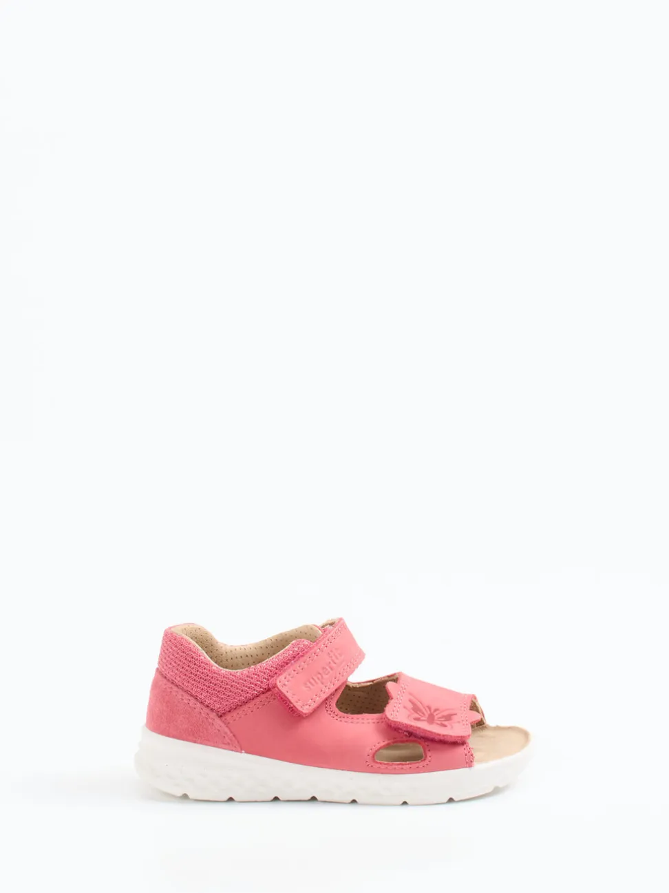 Superfit – Klettsandale aus Nubukleder in Pink