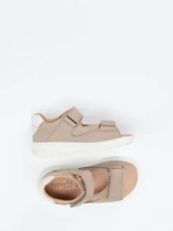 Superfit – Klettsandale aus Nubukleder beige