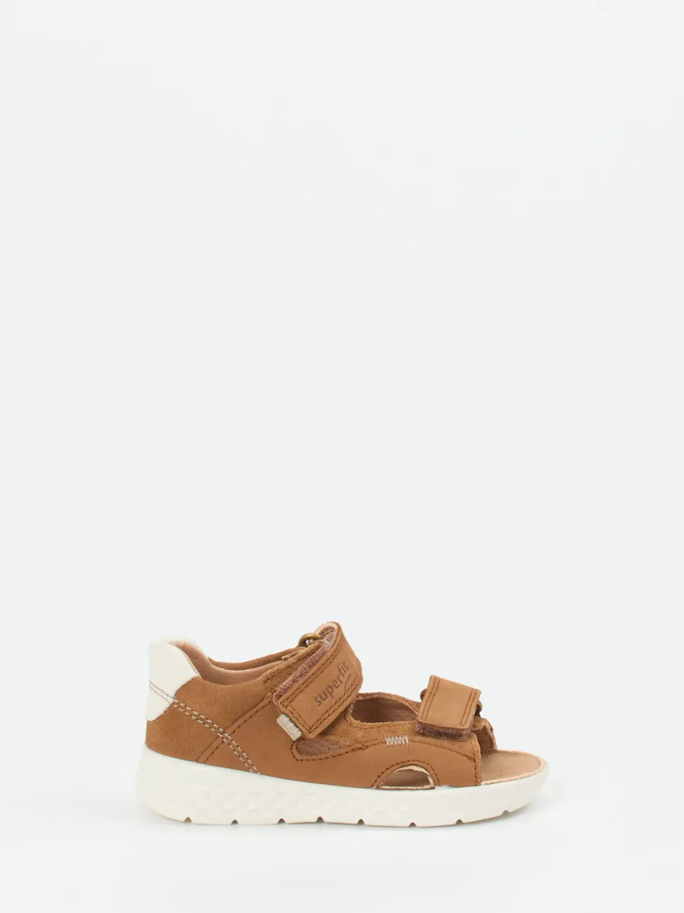Superfit – Klettsandalen aus Nubukleder cognacbraun