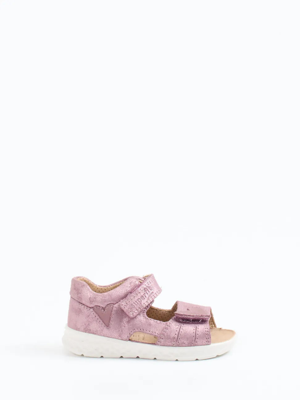 Superfit – Klettsandalen aus Veloursleder in Rosa