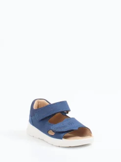 Superfit – Klettsandalen aus Nubukleder jeansblau