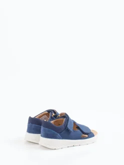 Superfit – Klettsandalen aus Nubukleder jeansblau