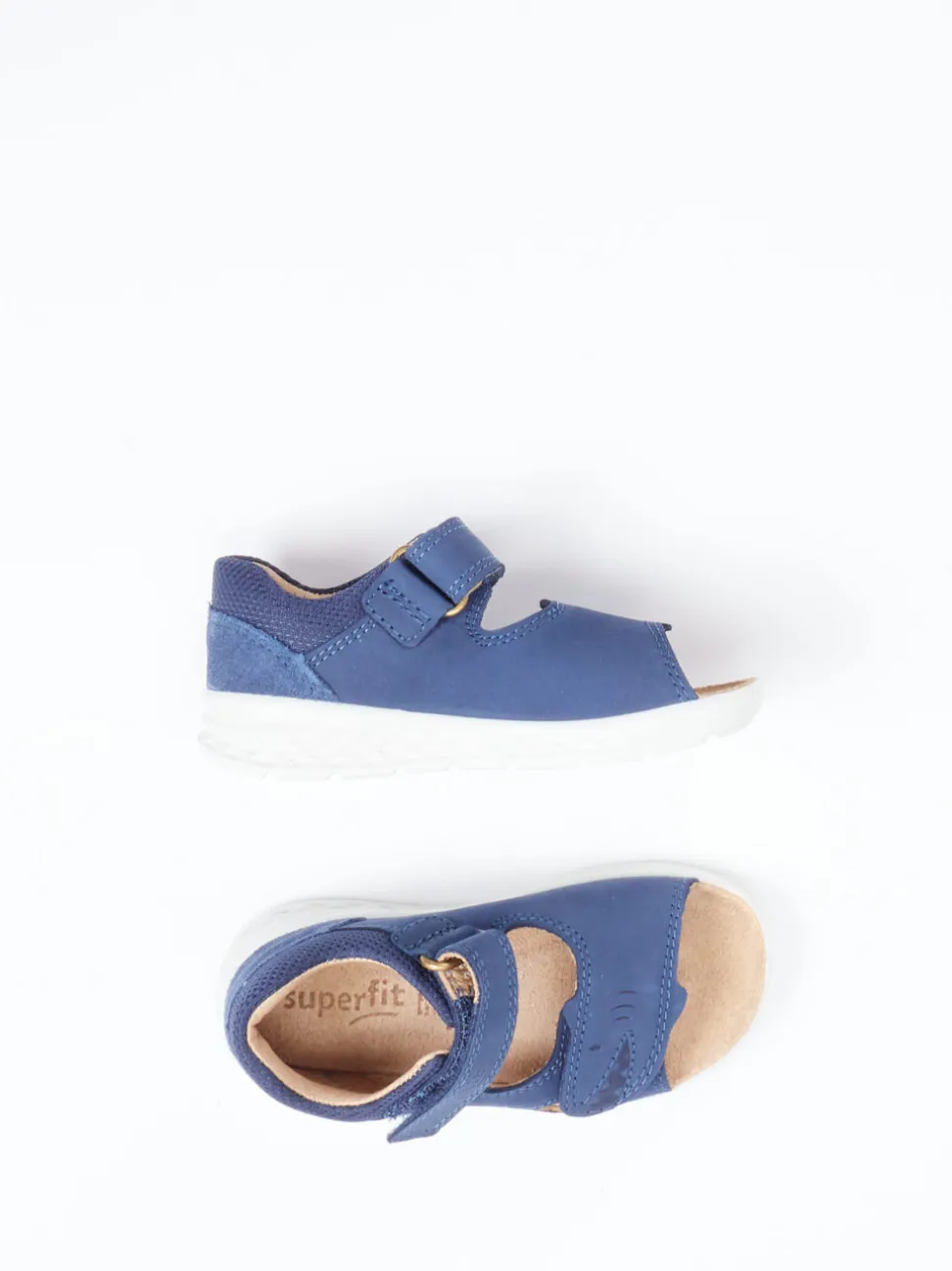Superfit – Klettsandalen aus Nubukleder jeansblau