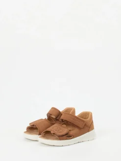 Superfit – Klettsandalen aus Nubukleder cognac