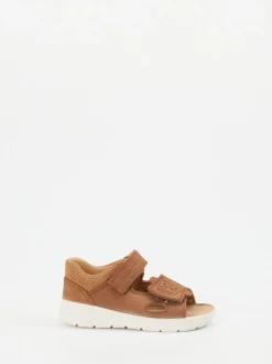 Superfit – Klettsandalen aus Nubukleder cognac