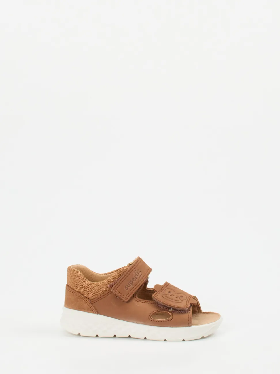 Superfit – Klettsandalen aus Nubukleder cognac