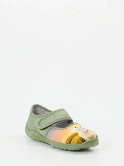 Superfit – Klettslipper aus Textil in Salbeigrün