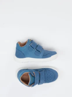 Superfit – Klettsneaker aus Leder in Mittelblau