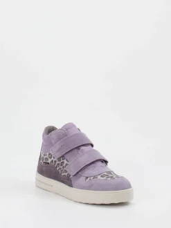 Superfit – Klett-Sneaker aus Veloursleder in Flieder