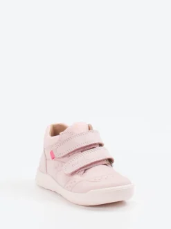 Superfit – Klett-Sneaker aus Nubukleder in Rosa