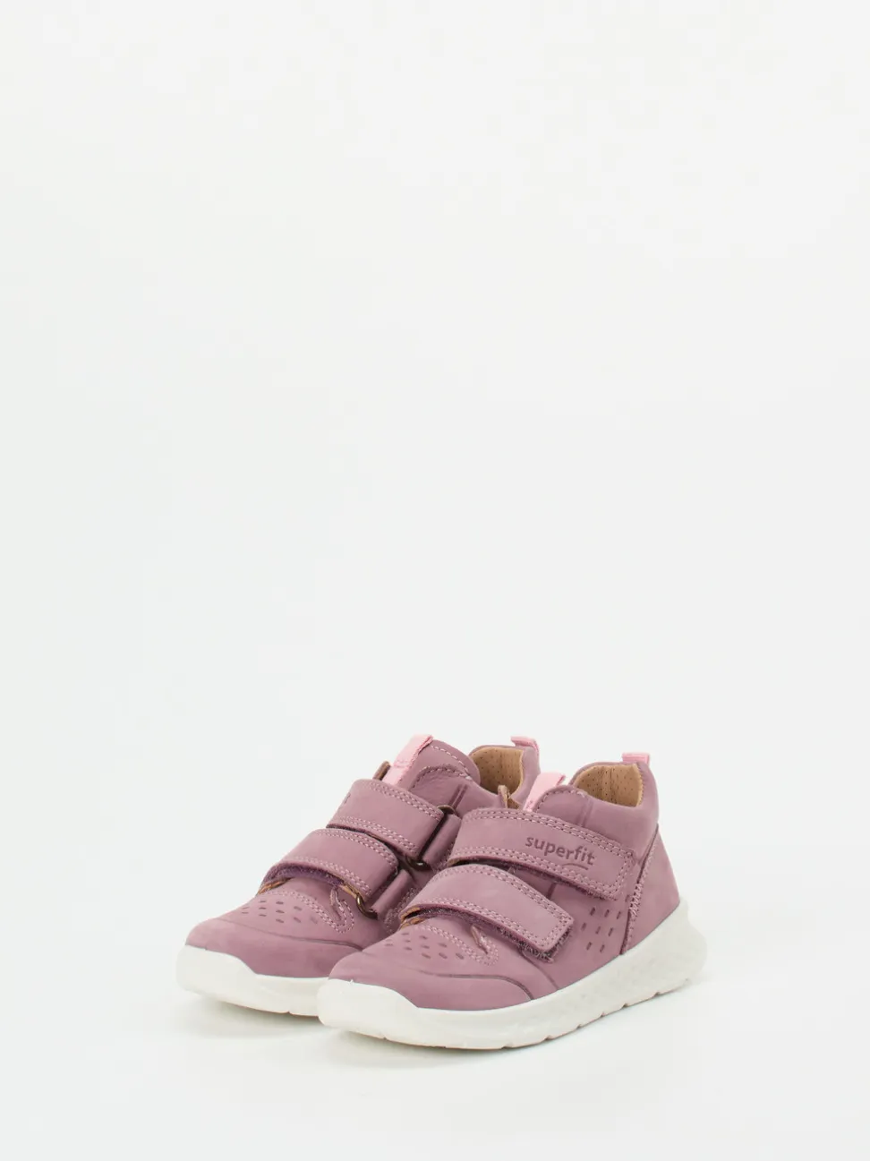Superfit – Klettsneaker aus Nubukleder in Altrosa