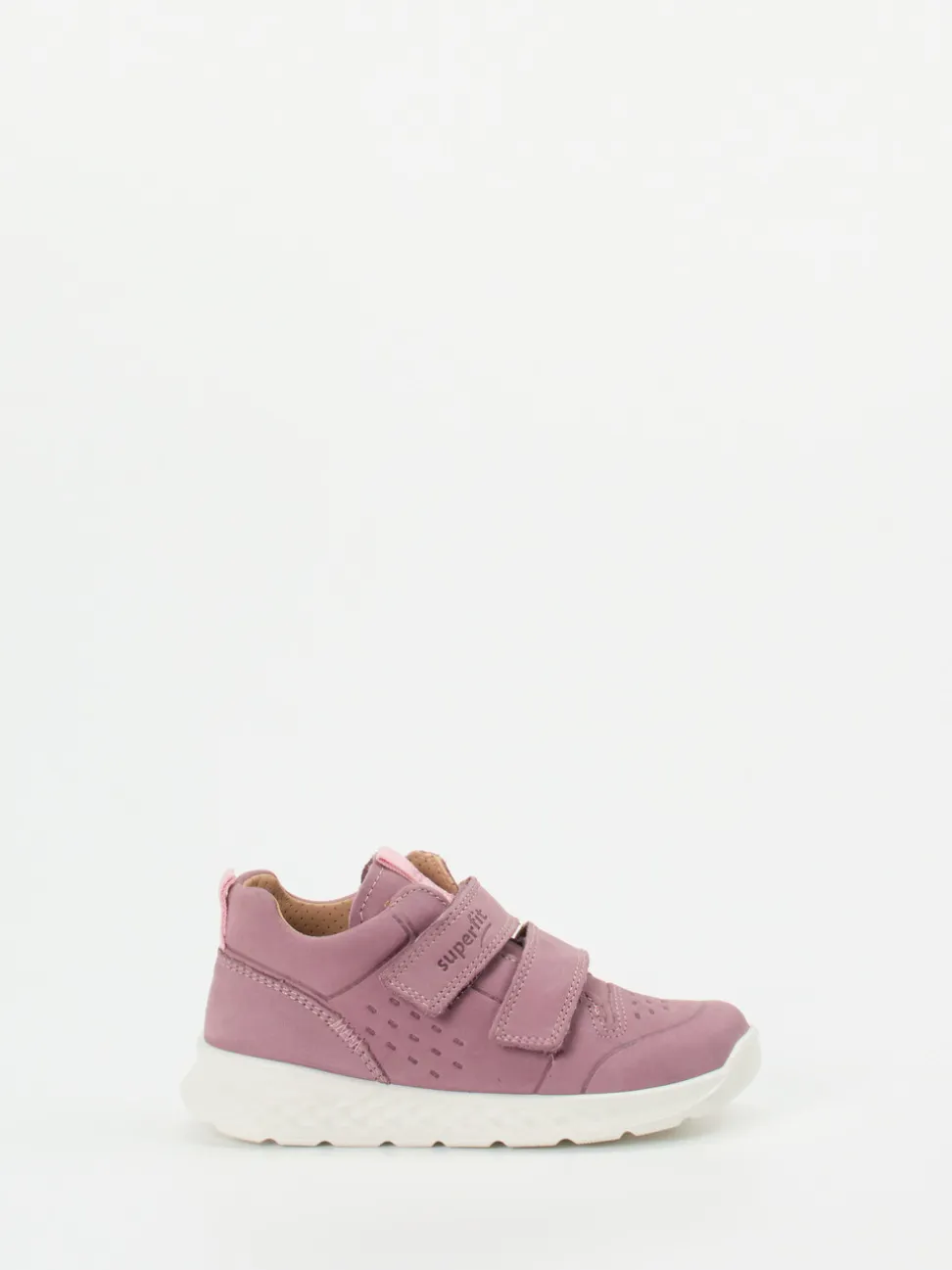 Superfit – Klettsneaker aus Nubukleder in Altrosa