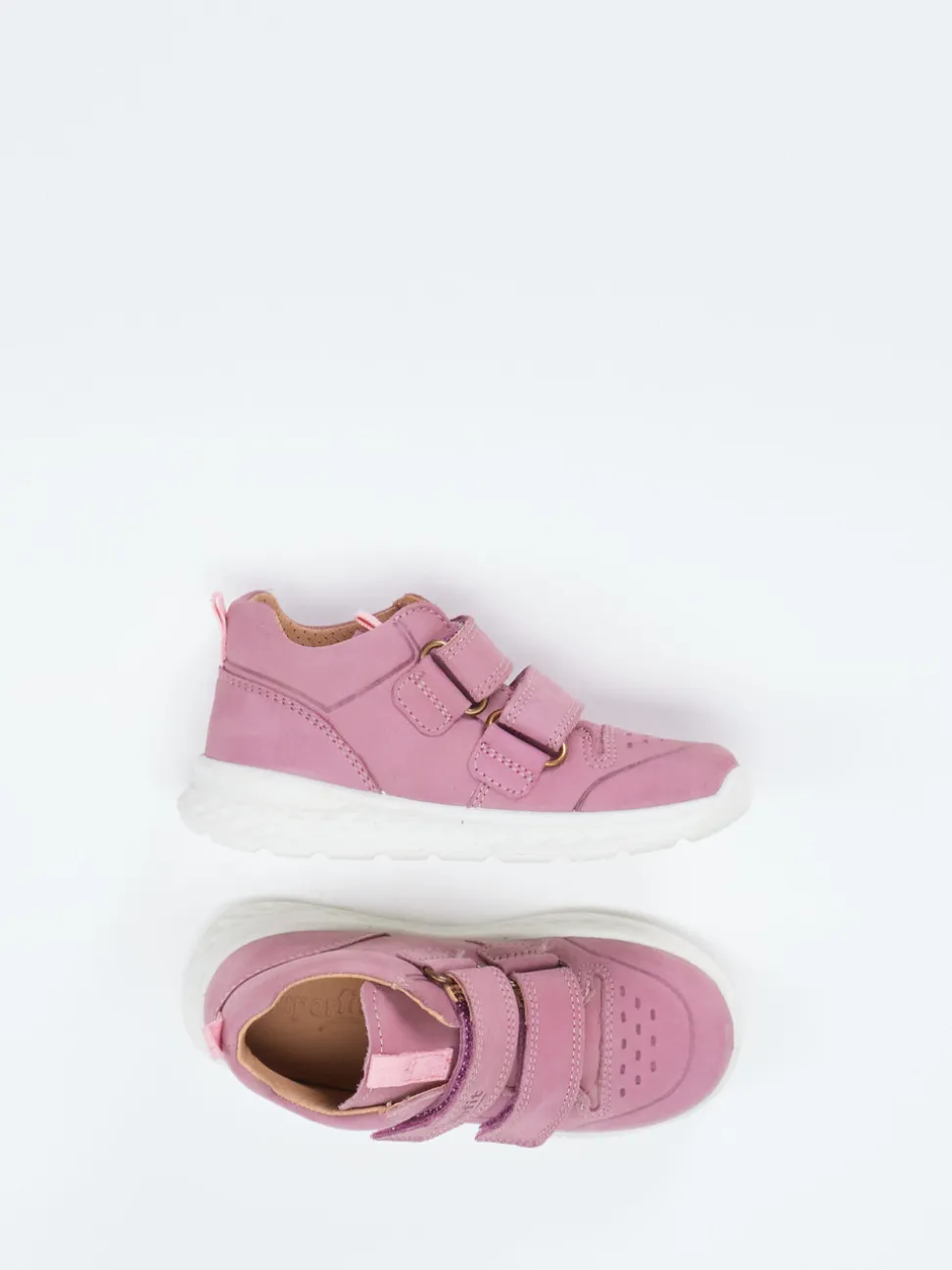 Superfit – Klettsneaker aus Nubukleder in Altrosa