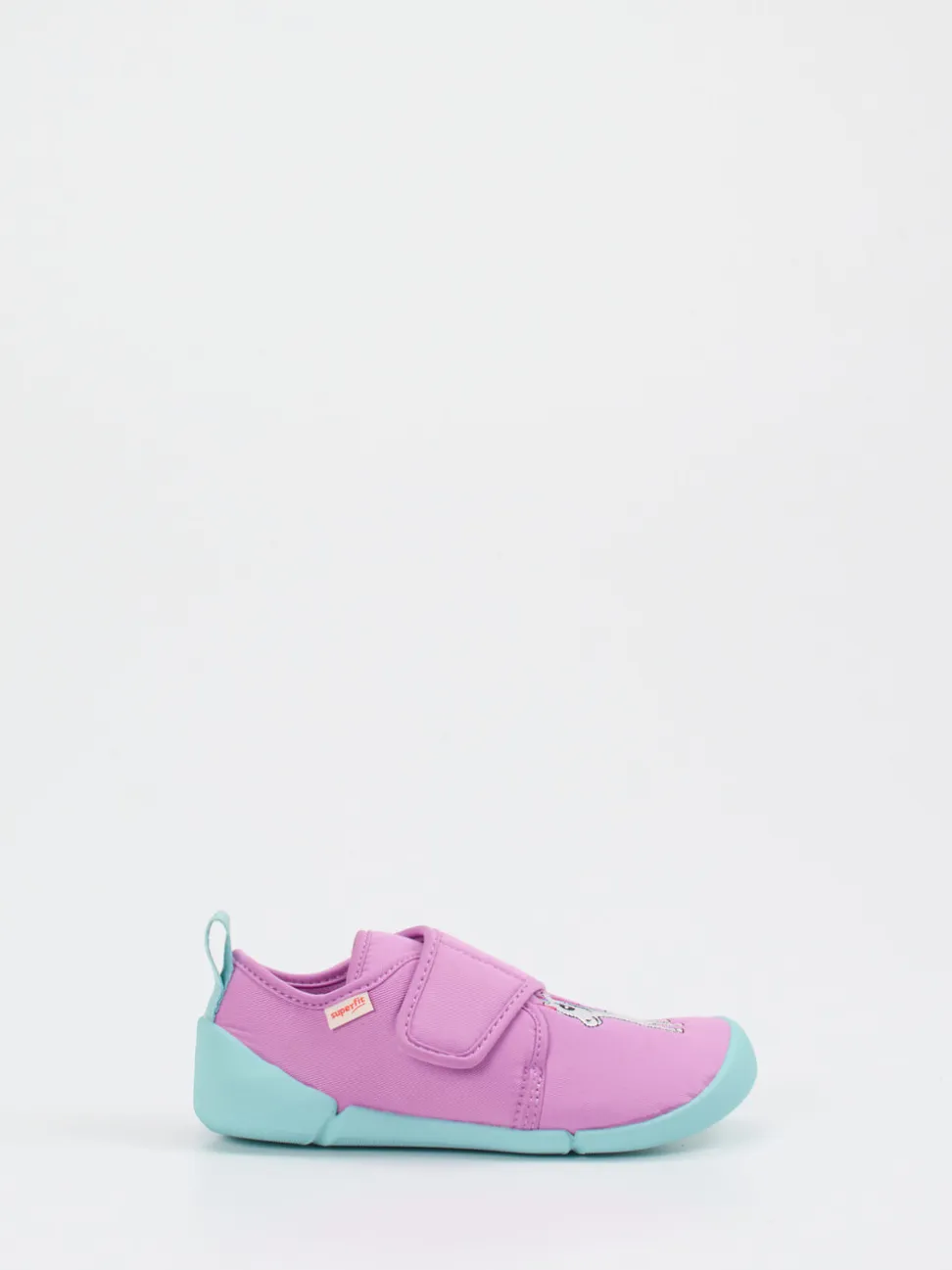 Superfit – Krabbelschuhe aus Textil in Fliederrosa
