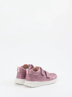 Superfit – Lauflernschuhe aus Nubukleder in Rosa