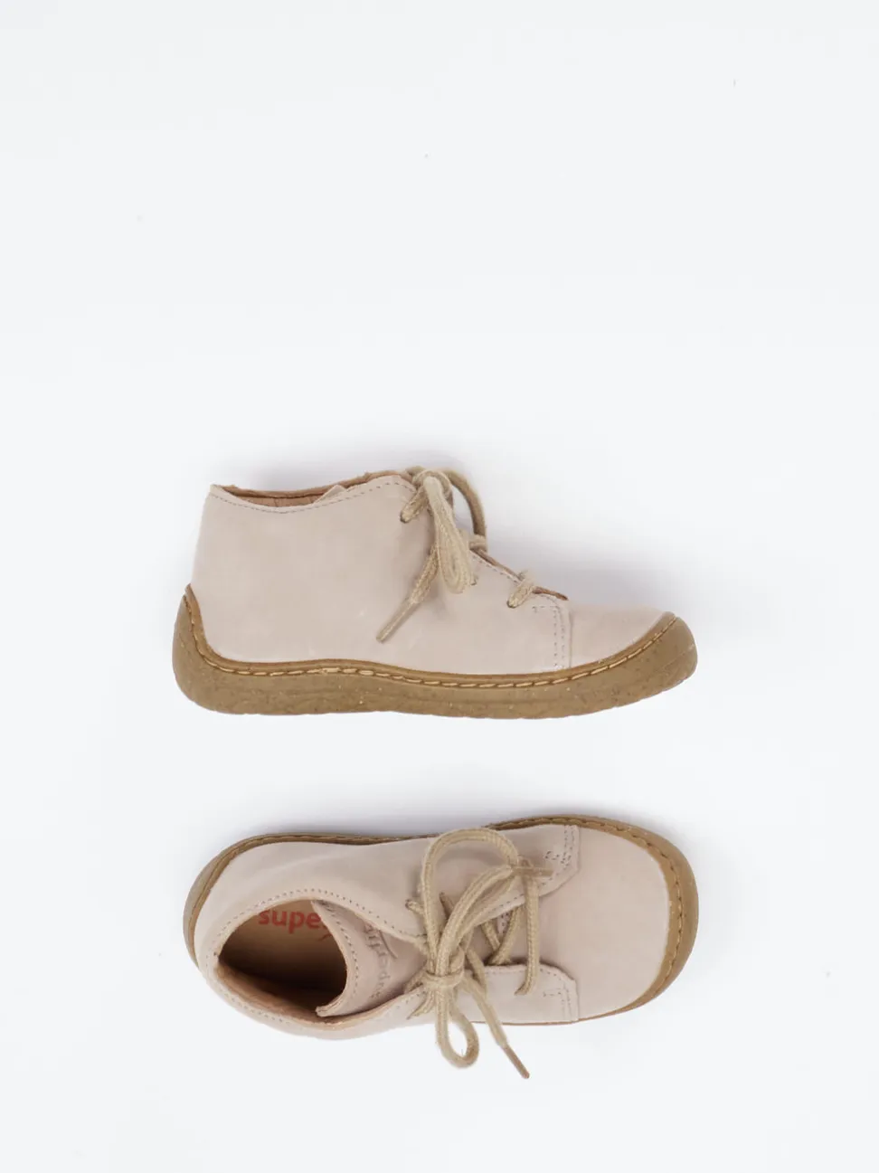 Superfit – Lauflernschuhe aus Veloursleder beigebraun