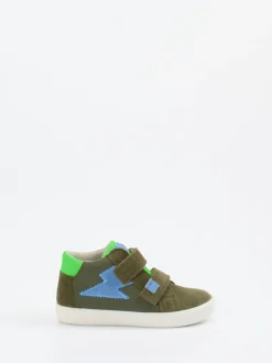 Superfit – Lauflernschuhe aus Veloursleder olivgrün
