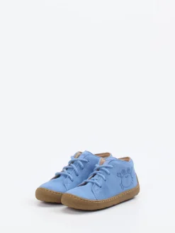 Superfit – Lauflernschuhe aus Veloursleder hellblau