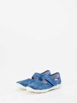 Superfit – Mary Janes aus Textil in Jeansblau