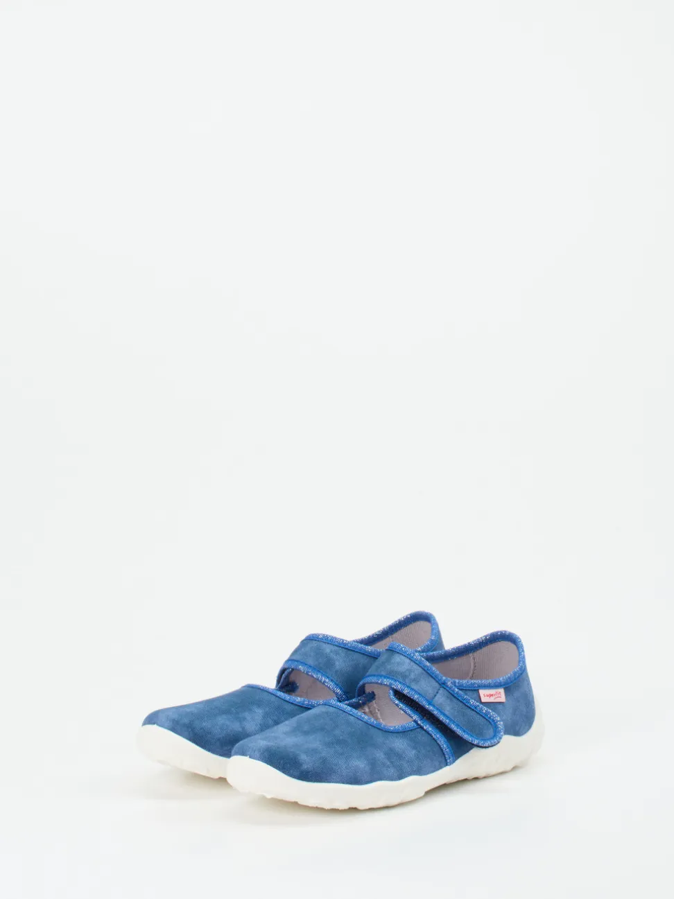 Superfit – Mary Janes aus Textil in Jeansblau