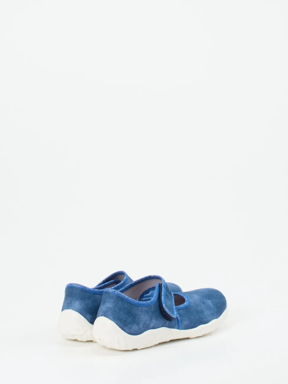 Superfit – Mary Janes aus Textil in Jeansblau