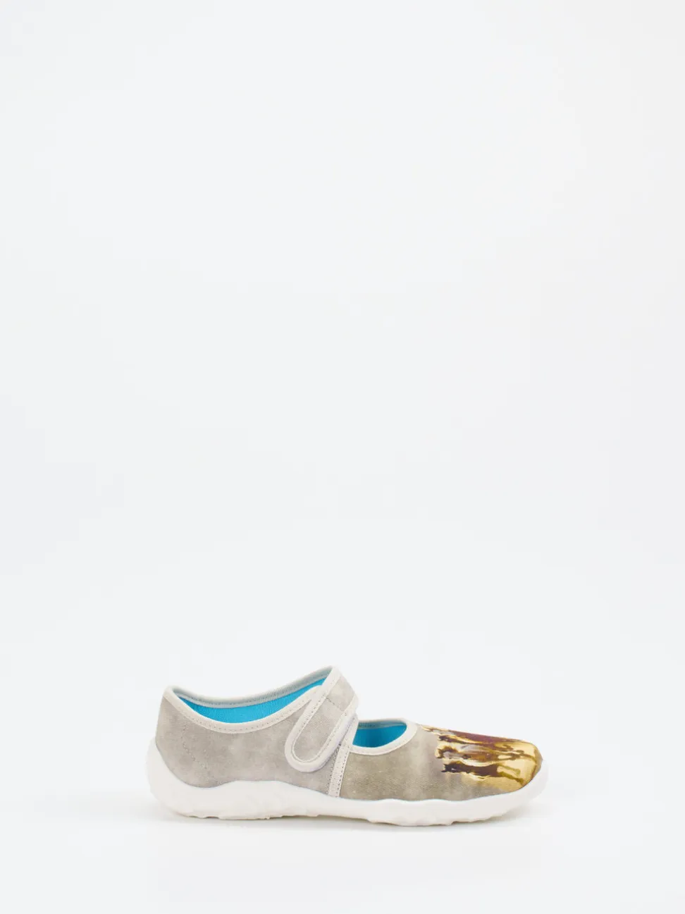 Superfit – Mary Janes aus Textil mit Pferdemotiv