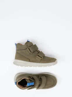 Superfit – Mid-Cut Sneaker aus Nubukleder Olivgrün